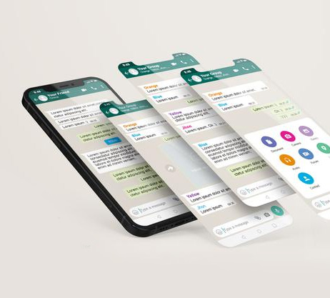 Green mobile dashboard concept